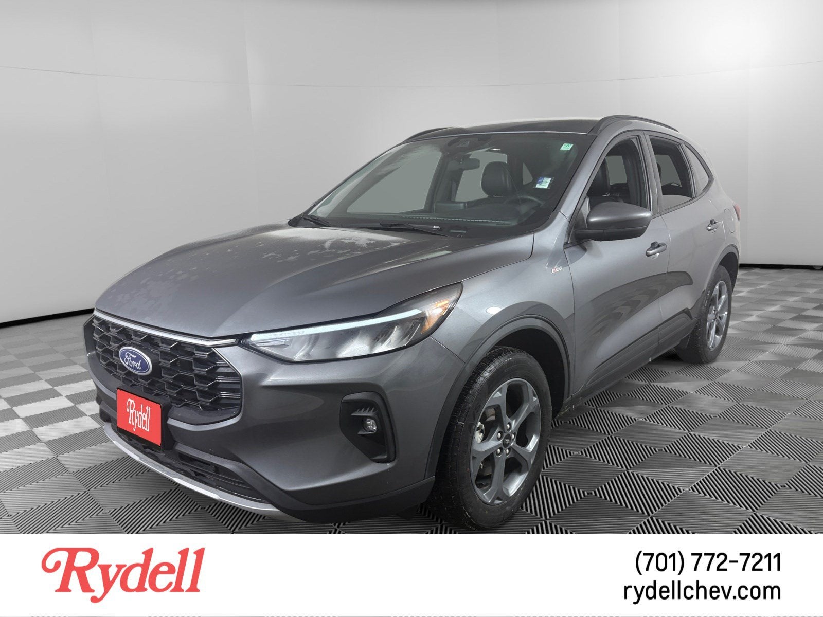 2025 Ford Escape ST-Line Select in Gray — front three-quarter view