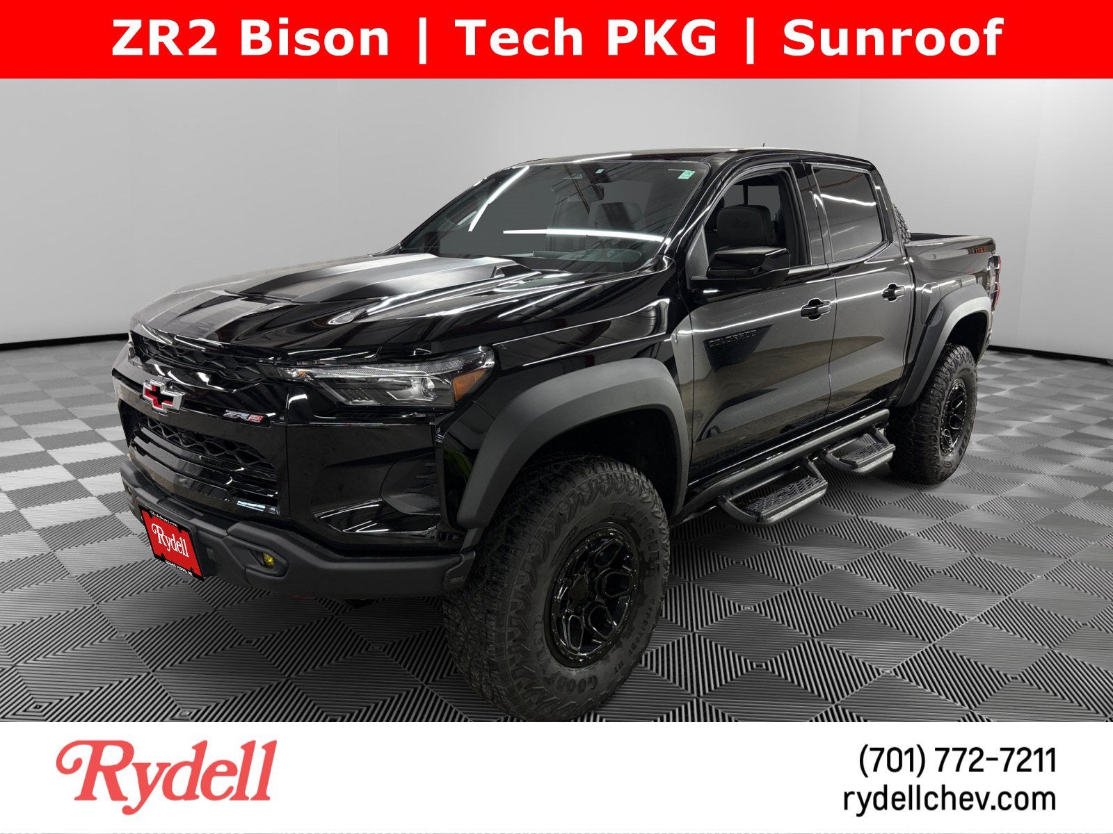 2024 Chevrolet Colorado ZR2 in Black — front three-quarter view