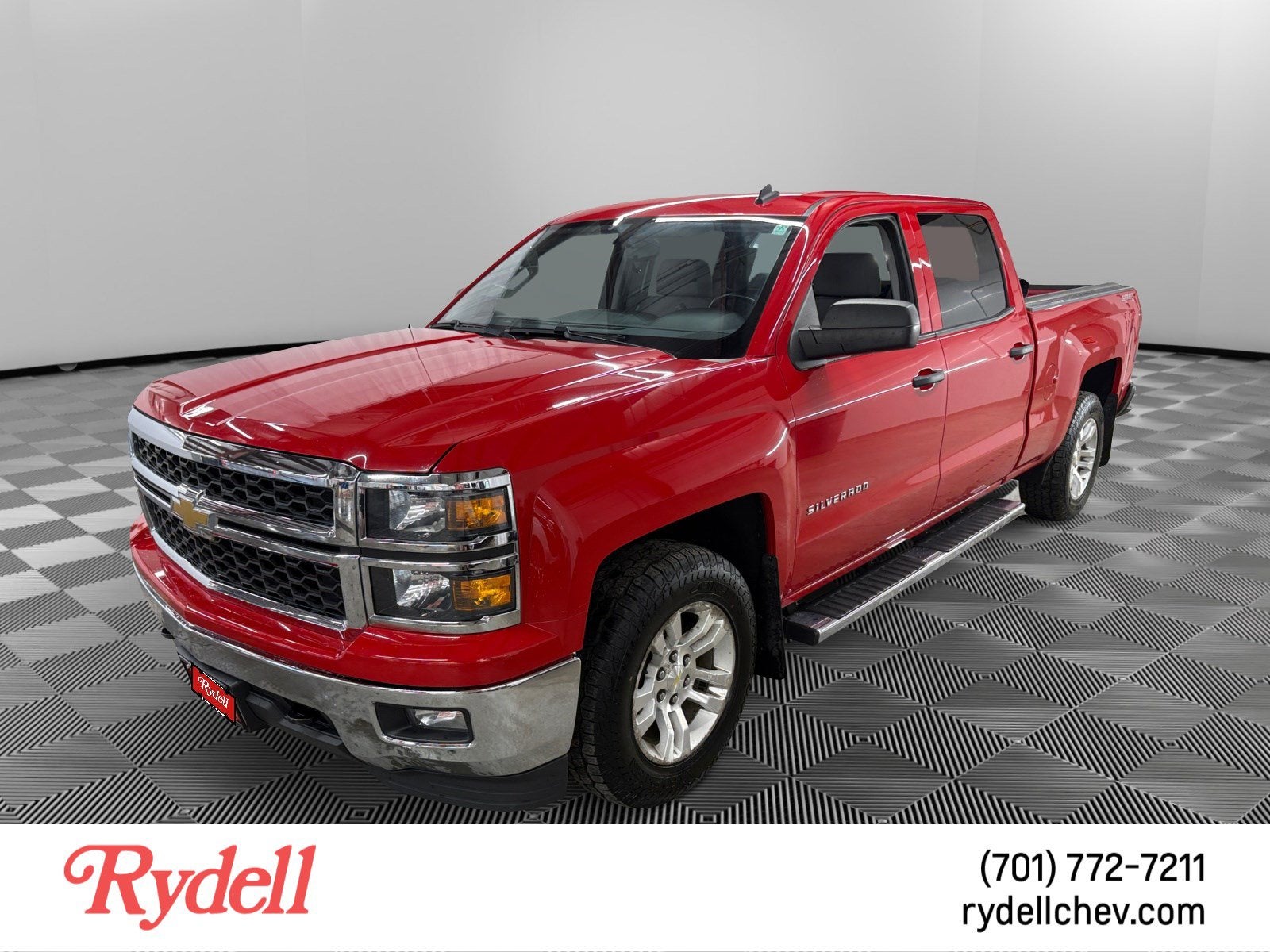 2014 Chevrolet Silverado 1500 LT in Victory Red — front three-quarter view
