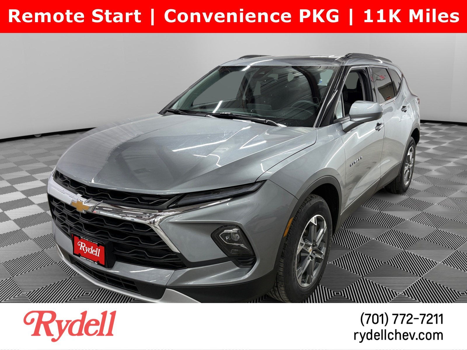 2025 Chevrolet Blazer 2LT in Sterling Gray Metallic — front three-quarter view