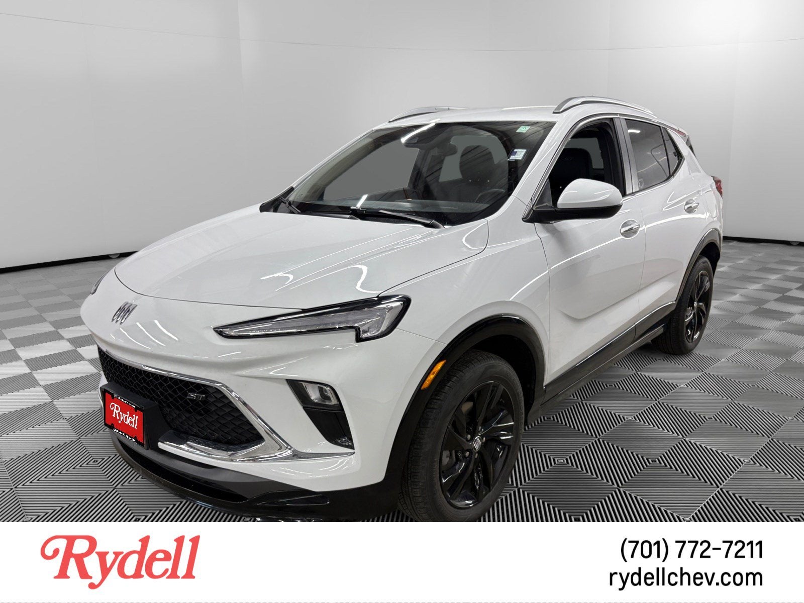 2024 Buick Encore GX Sport Touring in Summit White — front three-quarter view