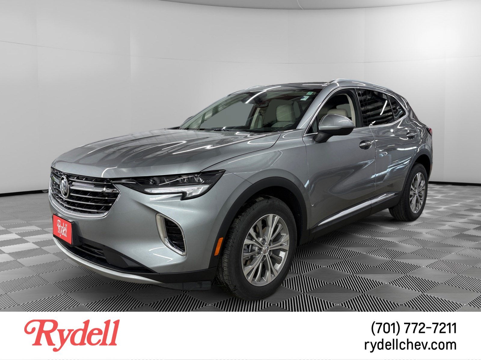 2023 Buick Envision Preferred in Moonstone Gray Metallic — front three-quarter view